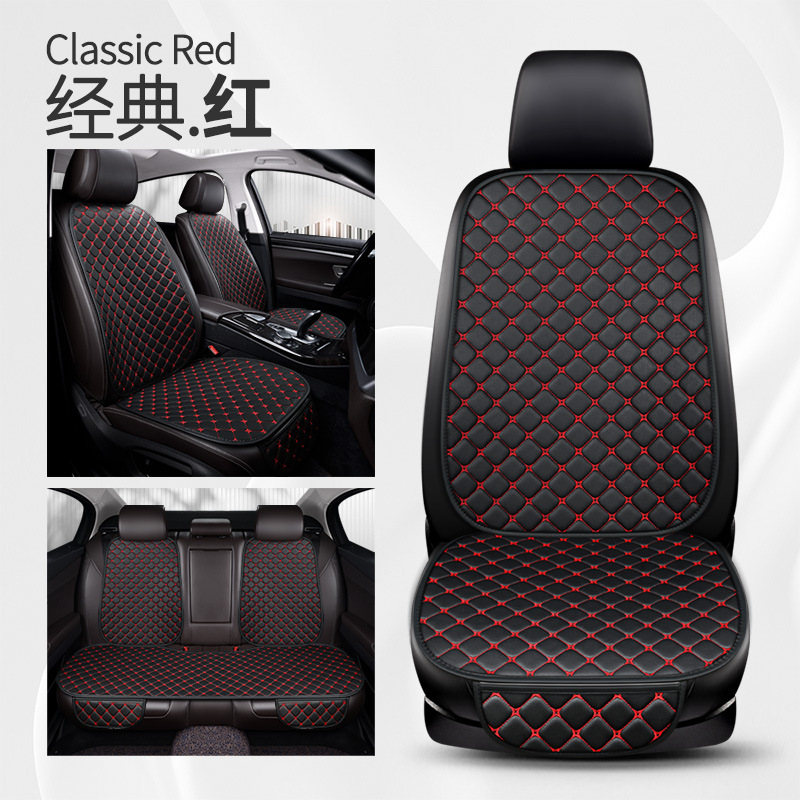 Seat cushion, seat cover — Universal Set - four-point-star-black-red-small-waist-seven-piece-set