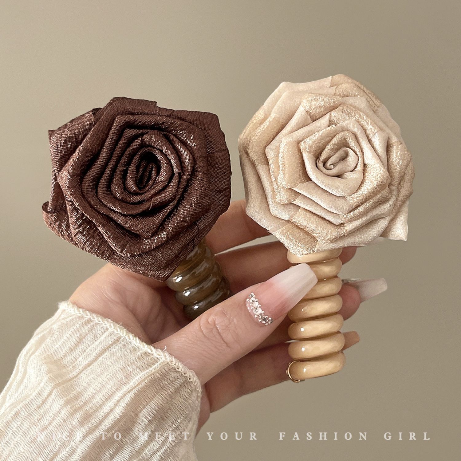 Rosas secas burbujas trenzas cabello línea telefónica bucles de cabello trenzado artefactos de cabello de alta calidad tocado