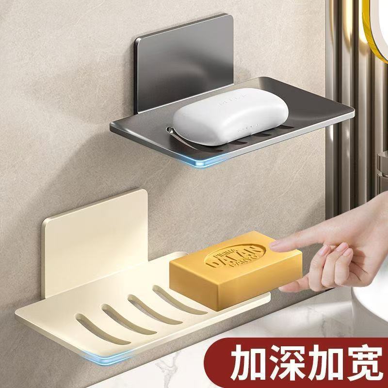 410 caja de jabón de acero inoxidable colgante de pared viscose colgante de pared caja de jabón sin perforación colgante de pared marco de jabón