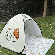 夏天沙滩户外防晒帐篷便携折叠双人可折叠遮阳帐篷沙滩帐篷钢丝