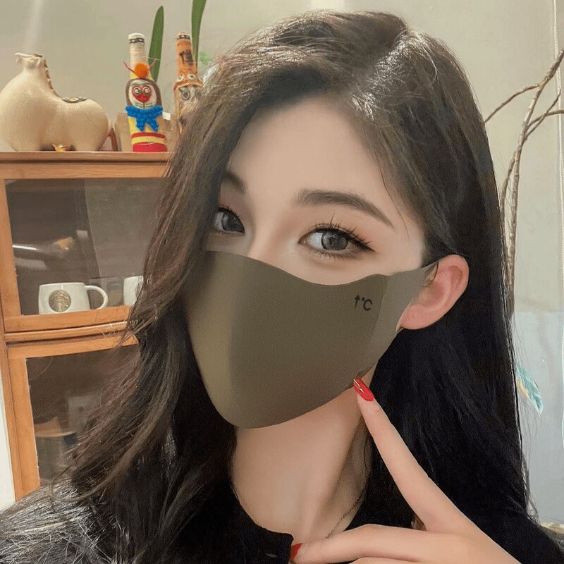 冬季加厚美拉德口罩保暖防风防寒无痕显脸小百搭可水洗护眼角面罩|undefined