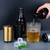 Stainless steel beer bottle opening device automatically bounces up the child bar net red open bottle capable laser logo