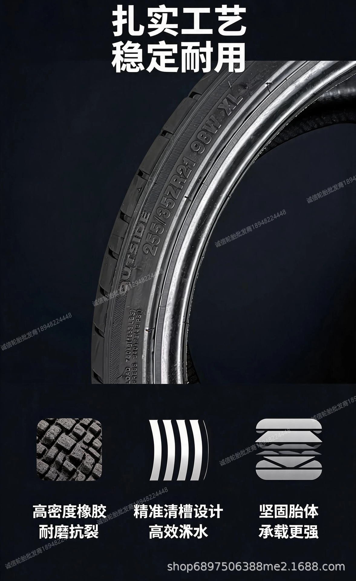 Budweiser Tires 265/275/295/285/315/325/35/40/45R21R22R23