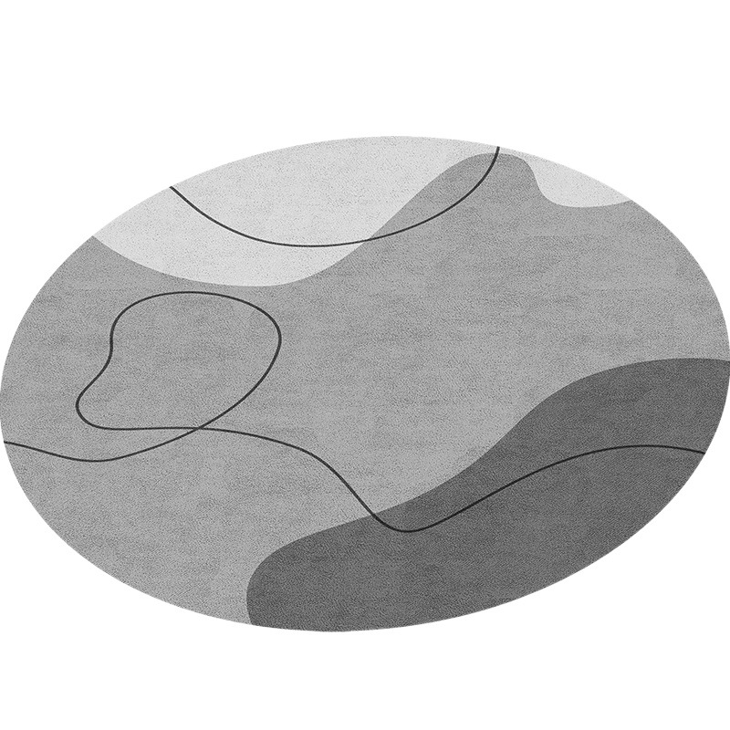 Alfombra redonda dormitorio silla de la computadora alfombra de piso sofá de la sala de estar silla de la vuelta estera de protección del piso de estudio en casa estera del piso
