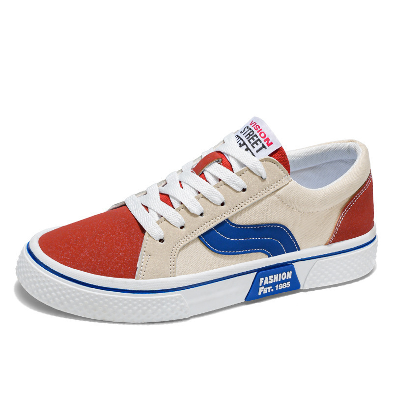 2025 Frühjahr Neue Atmungsaktive Vielseitige Skate Herren Weiche Sohle Casual Sport Trendy Fashion Canvas Schuhe_voghion.com