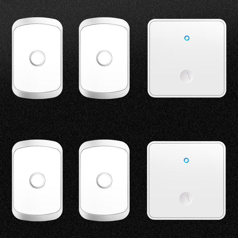 大板自发电无线电门铃二拖四家用门铃远距离电子智能遥控门铃