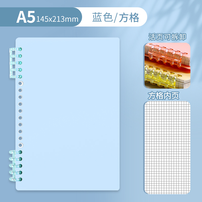 A5 • Blue • Grid • 1 book