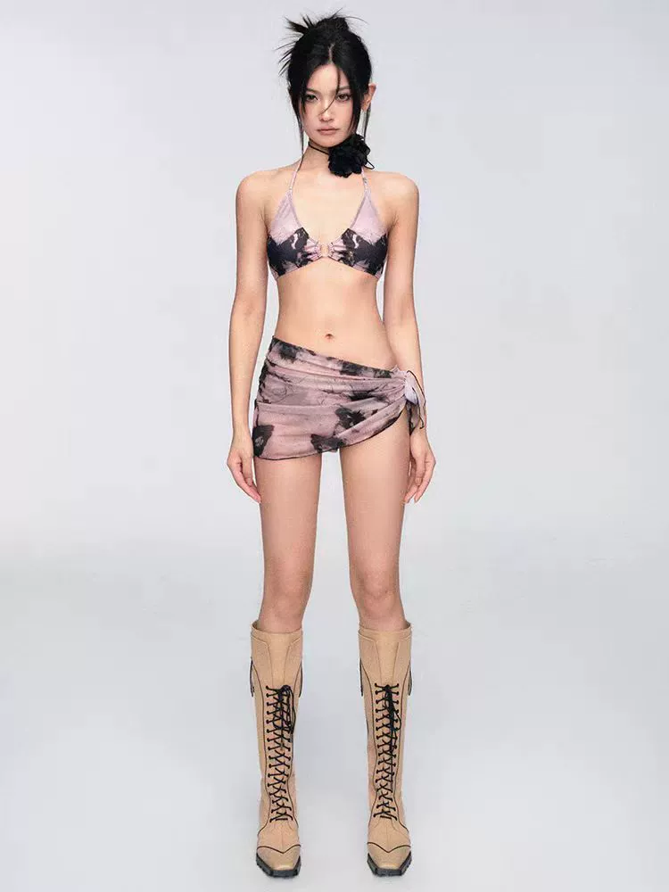 Swimwear, set, beach push up bra, 3 piece set