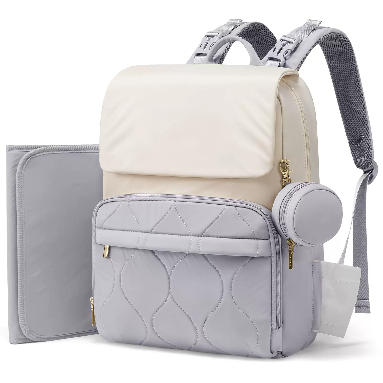 亚马逊新款尿布包妈咪背包时尚外出便携婴儿旅行包带尿布垫奶嘴包