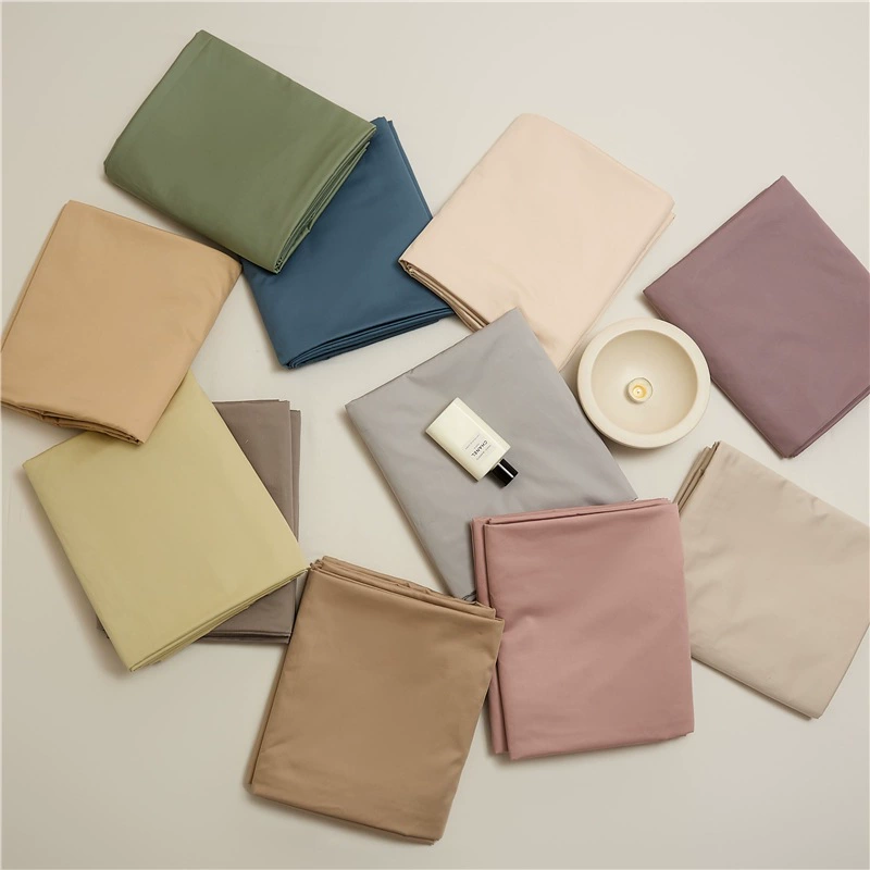 100 длинных хлопчатобумажных хлопчатобумажных однотонных простыней простой одиночный двойной хлопчатобумажный стеганый наволочек 1,8