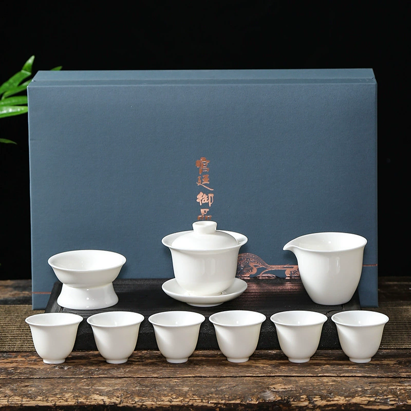 High-end tea set, tea cup for office, light luxury style
