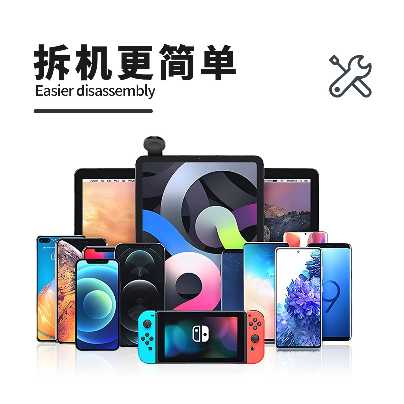 Оригинальная Тайваньская разборная пленка, подходящая для Apple X 12 15, разборная пленка, разрезатель для ремонта экрана мобильного телефона