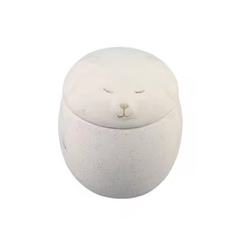 Cama de té para mascotas linda y creativa Cama de té para gatos de la suerte Taza de almacenamiento sellada a prueba de humedad Mini lata de té de viaje portátil