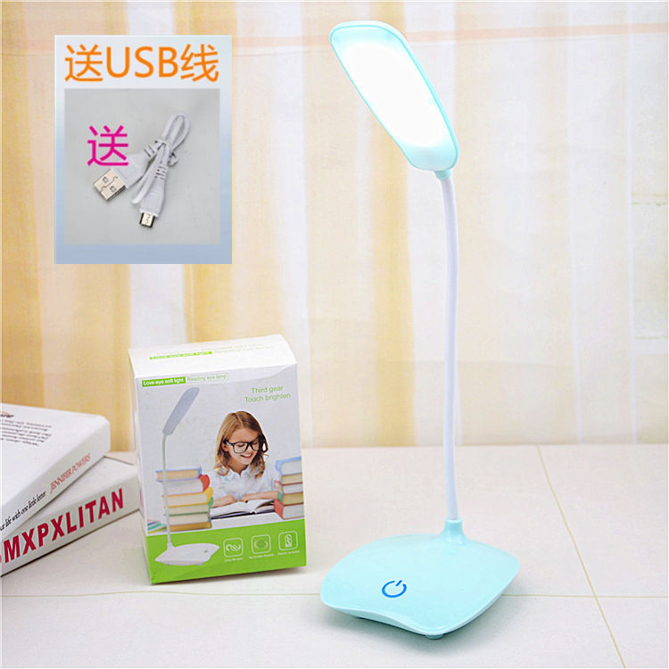 Nueva lámpara de escritorio LED lámpara de escritorio creativa lámpara de cabecera del dormitorio para niños protección de ojos brillante aprendizaje de doble uso lámpara de escritorio