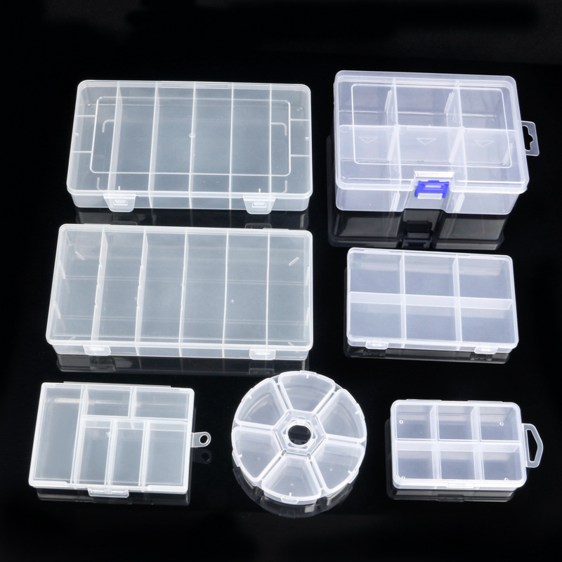 Multiple Styles of Fixed 6-Compartment Transparent Pp Plastic Storage Boxes for Fishing Gear, Accessories, and Electronic Components Packaging Boxes Wholesale Multiple Styles of Fixed 6-Compartment Transparent Pp Plastic Storage Boxes for Fishing Gear, Accessories, and Electronic Components Packaging Boxes Wholesale