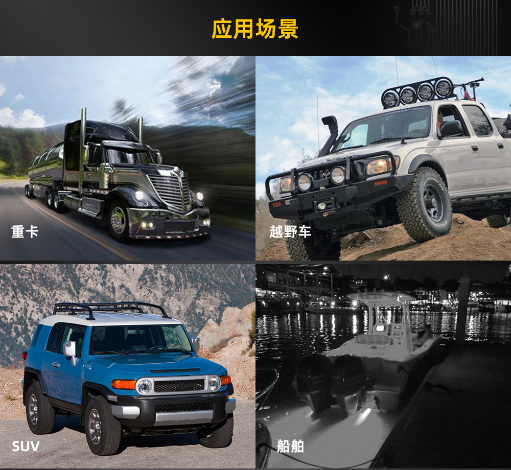 Spot Cross-Border Tank Wrangler Spotlight Highlight 7inch Round Off-Road Modified Spotlight