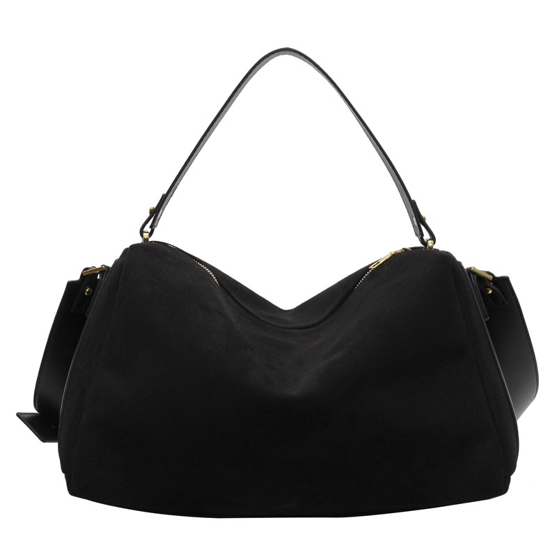 Bolsos de nicho para mujer 2024 nuevo bolso de almohada de gamuza versátil de alta calidad bolso de mensajero de un solo hombro portátil de gran capacidad