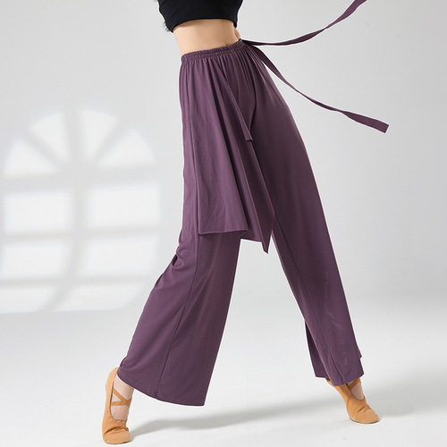 Queen's Pants Classical Dance Loose Floating Gauze Wide-leg Pants Modern Dance Practice Wear Adult Performance Wear Training Dance Pants