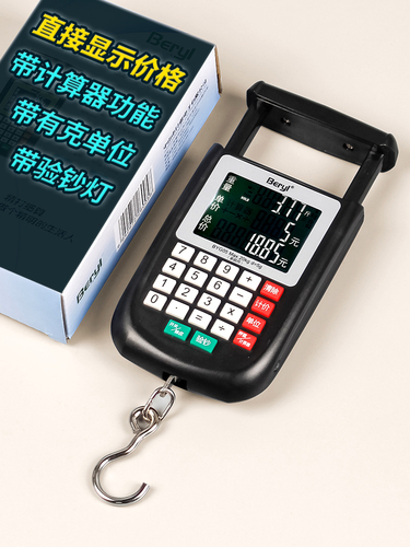 Wholesale Electronic Pocket Scale Portable High-Precision Gram Scale Household Vegetable Measuring Scale Fishing Weighing Courier Hook Scale