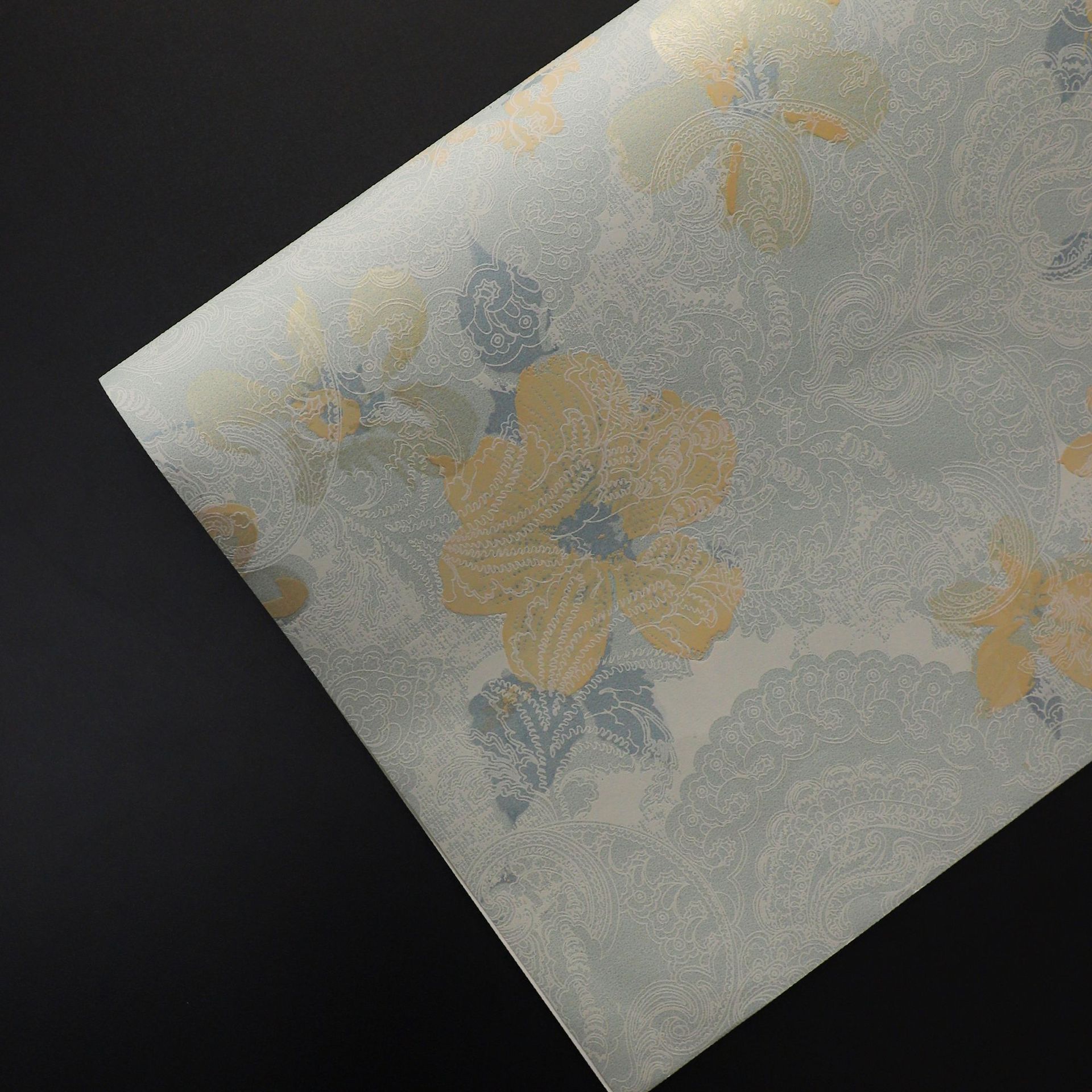 Huayuqing flores materiales de embalaje ramo creativo de flores papel de embalaje de textura artística de papel floral 5 hojas