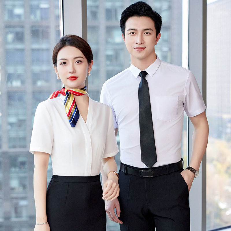 Professional summer elegant shirt for work