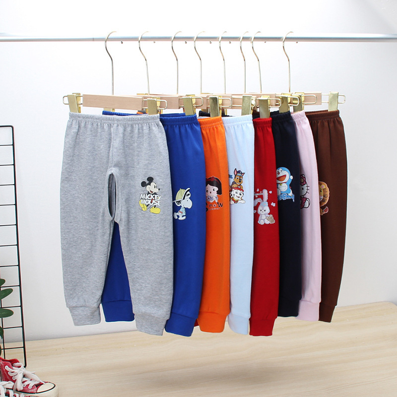 Baby open-backed pants men's and women's children leak long pants spring and autumn 123-year-old 2025 new generation of goods