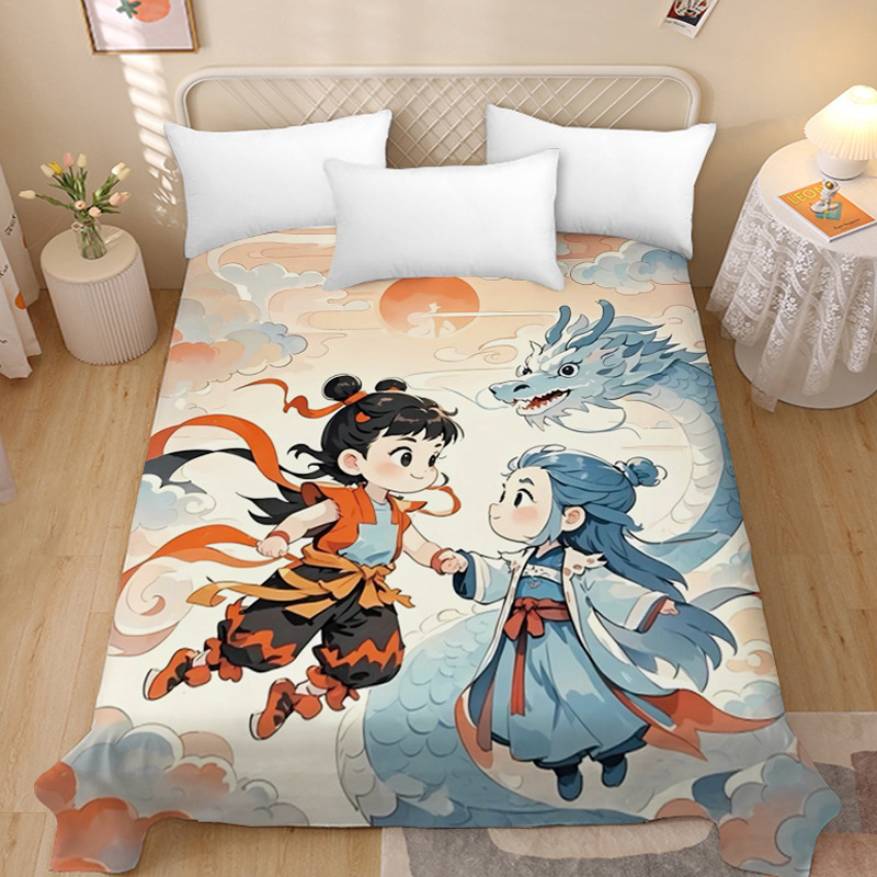 Which ao c bed sheet single cute bed sheet 1.5m bedroom single double bed student dormitory single children's bed sheet