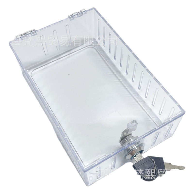 Transfronteriza nueva caja de bloqueo del termostato grande transparente cubierta protectora del termostato