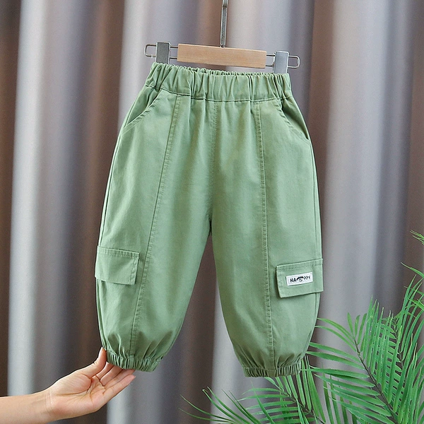 D ZS green pocket flap puppy pants