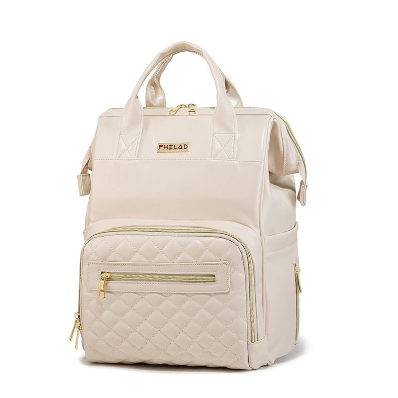 Bolsa de momia 2022 verano nuevo color sólido pu impermeable biberón aislamiento moda todo partido mochila portátil madre y bebé bolsa