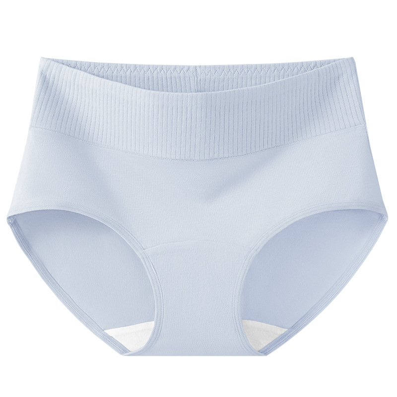 Ropa interior de cintura alta de algodón peinado entrepierna antibacteriana, ropa interior de levantamiento de cadera y abdomen, calzoncillos cómodos, transpirables y agradables para la piel