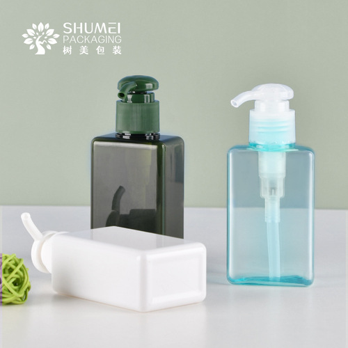 PETG 100ml square lotion bottle shower gel bottle shampoo lotion bottle travel refill bottle hand sanitizer bottle