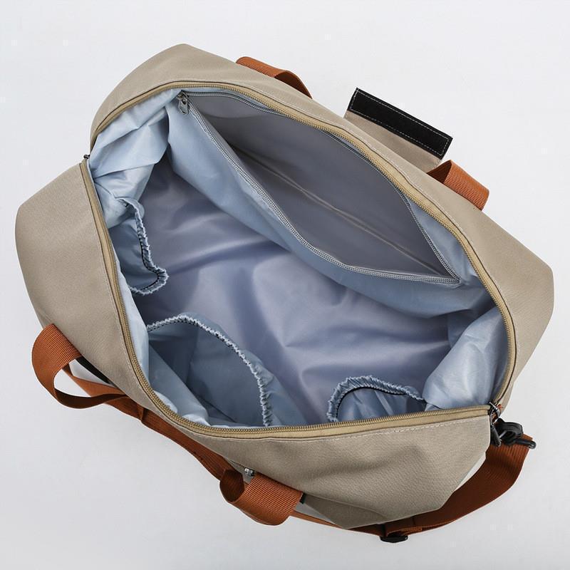 Bolsa de viaje, bolso de mano, bolso de lona de gran capacidad para hombres y mujeres, bolso de equipaje de viaje corto, deportivo ligero y duradero
