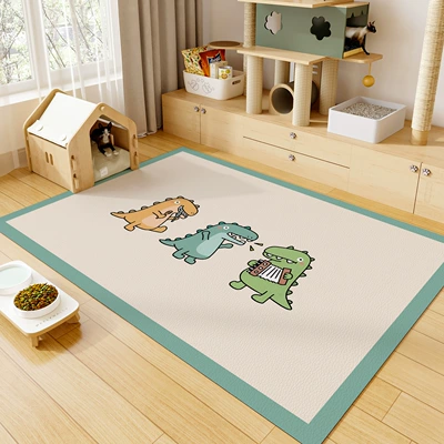 Avtomobil döşəmə paspasları — Cartoon One-Touch Clean Pet Floor - dinosaur-party-ke-4060cm