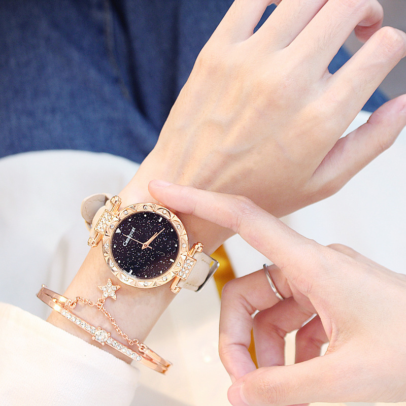 Beige Watch + Bracelet