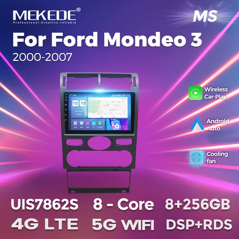 Подходит для Ford Mondeo 3 2000-2007 Android большой экран центральная консоль Bluetooth CarPlay
