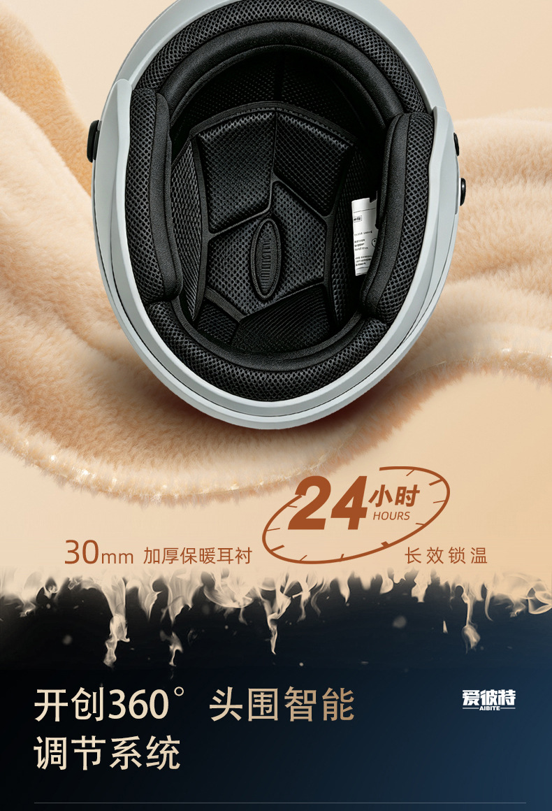 [Cross-border] Cycling Commute Electric Vehicle Helmet, Universal for Women, Warm, 3C Certified Motorcycle Helmet, High-Definition Anti-Fog for Men