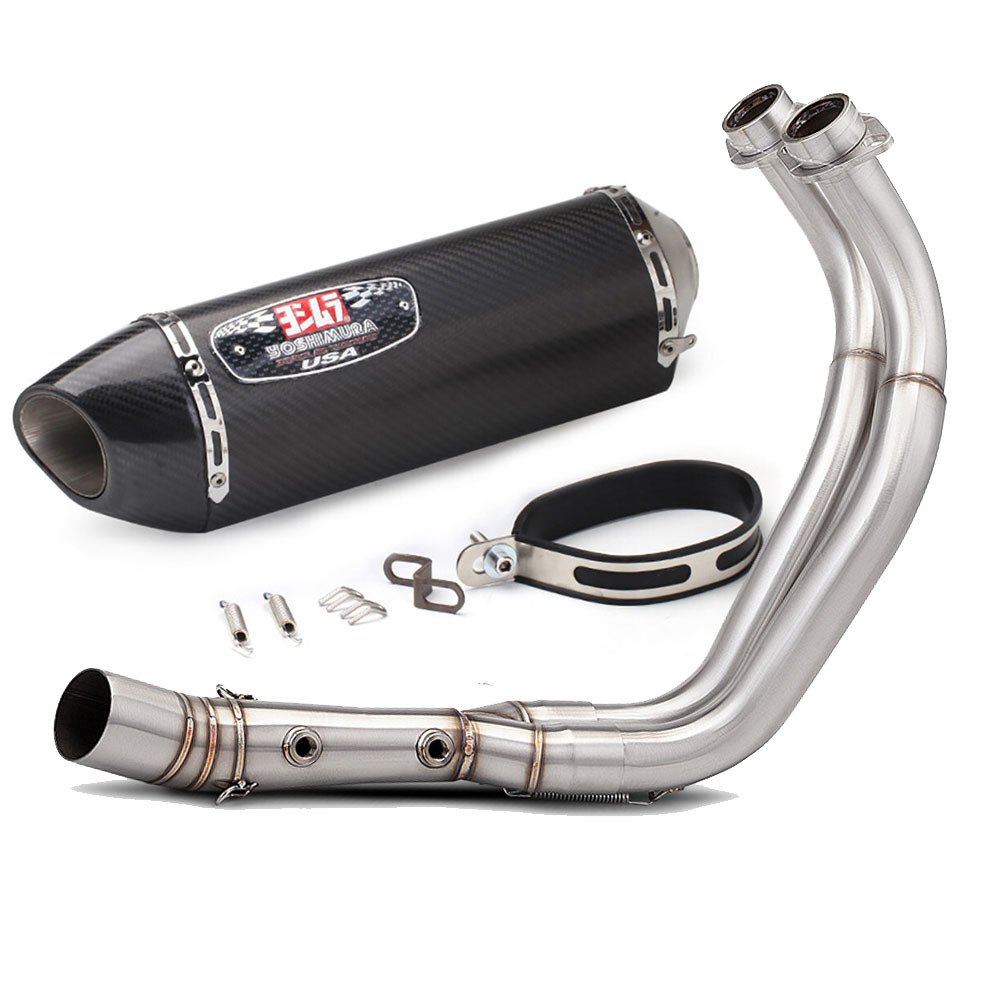 Yamaha MT-07 XSR700 14-25 Motorcycle Modified Exhaust Pipe Front Section MT07 Exhaust Pipe Tail Tip