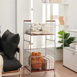 ♔中古浴室柜下脏衣篮可移动脏衣篓小推车置物架卫生间脏衣服收纳