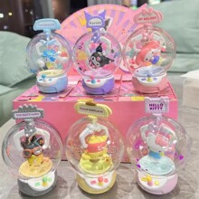 三丽鸥盲盒库洛米手办公美乐蒂蜡笔小新扭蛋机模型摆件跨境批发