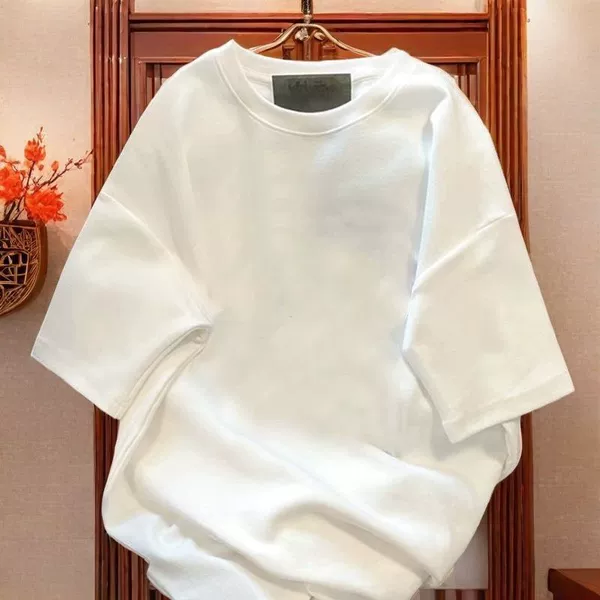 White, with short sleeve