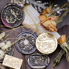 Engraving Seals Original Seven Deadly Sins Series Student Handmade Diary DIY Diary Decor Hot Wax Seal Envelope Invitation Seal