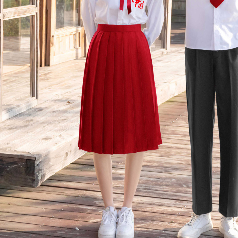韓系卒業クラス服大合唱制服学院風ロングスカートセット中学高校の学生が公演服を朗読します。|undefined