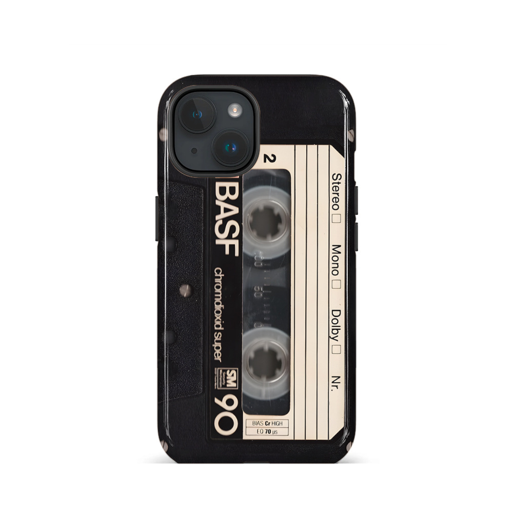 跨境款复古磁带二合一菲林壳 适用于苹果17p/16e/11/13pro/Xs手机