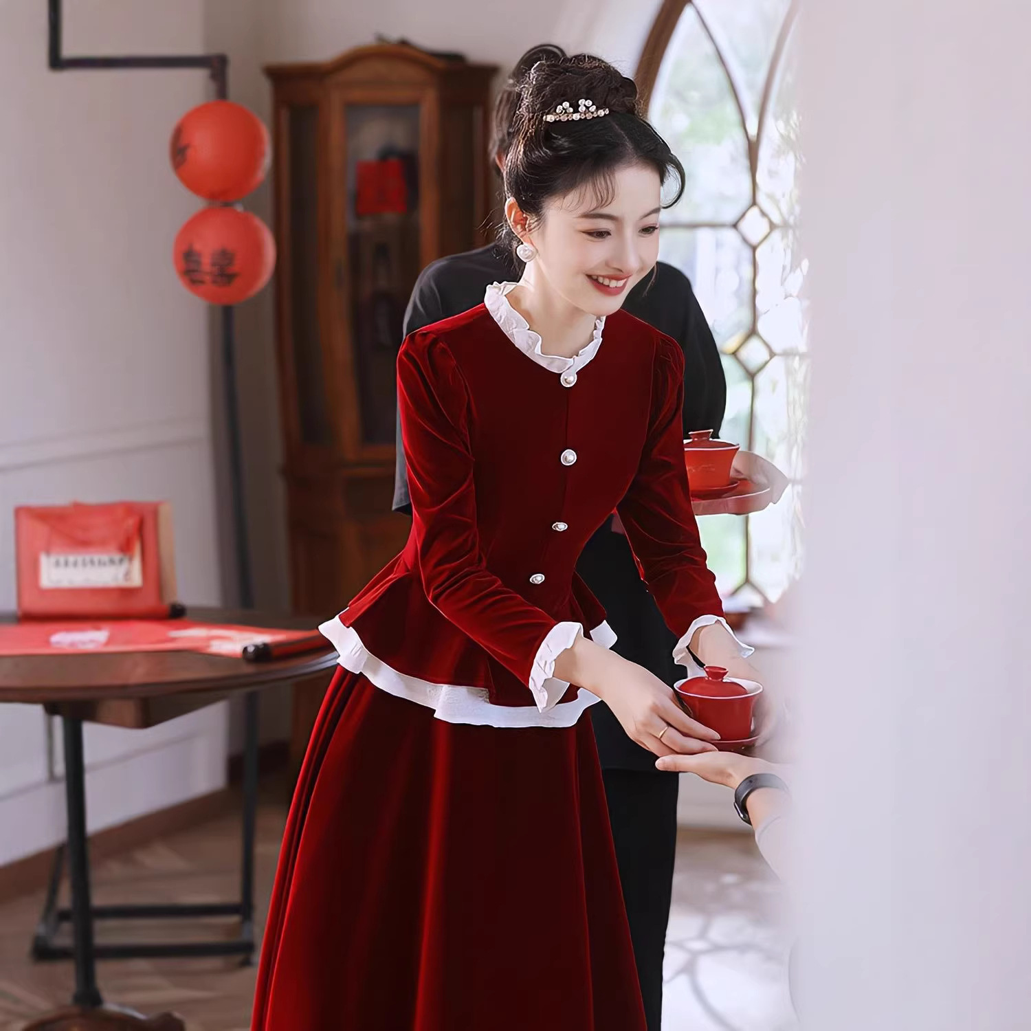 Bride's Toast Dress 2024 New Spring Petite Wedding Dress Engagement Homecoming Casual Wear Dress for Women