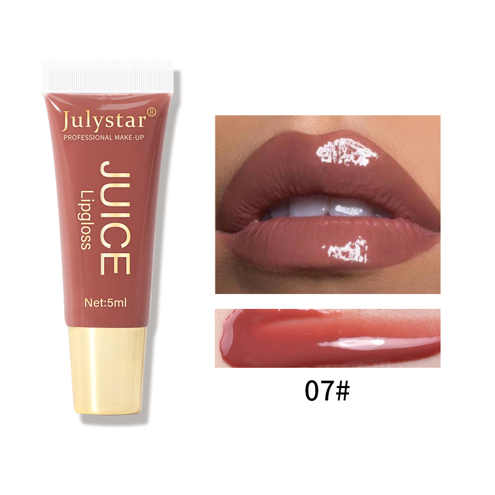 Cross-border hydrating lip gloss with a lustrous texture, non-stick cup, brightening tube, lip gloss and lip gloss wholesale for export undefined