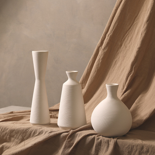 Wabi-sabi style ceramic vase ornaments, living room dry flower arrangement, creative simple home soft decorations wholesale