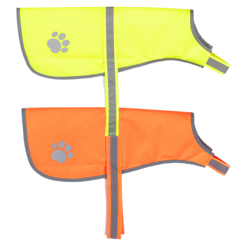 Factory Direct Sales Pet Clothing Reflective Dog Safety Vest Fluorescent Yellow Protective High Visibility