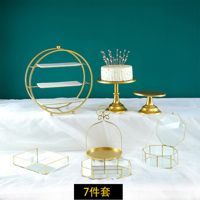 De estilo europeo de la boda decoración de mesa de postre decoración de la tarde té merienda placa bandeja de la torta soporte de exhibición de la Mesa de descanso de té