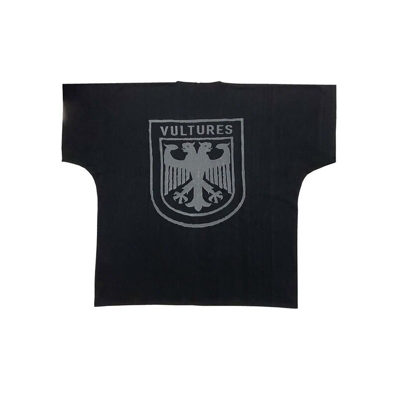 Yeezy Kanye Vultures1 Peripheral Vulture Print One-Piece Cut High Street Loose Short-Sleeved T-Shirt for Men and Women